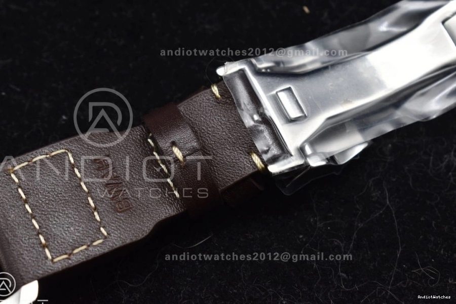 Brown IW500901 on Big Edition Real Strap A Pilot Best HighQuality ZF 524 Leather 0331
